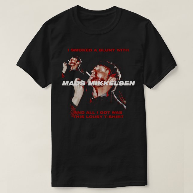 Camiseta Presente Para Mulheres Mikkelsen Dinamarquês Mads  (Frente do Design)