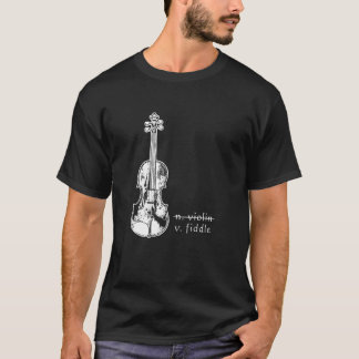Camiseta Presente para música country não violino violino B