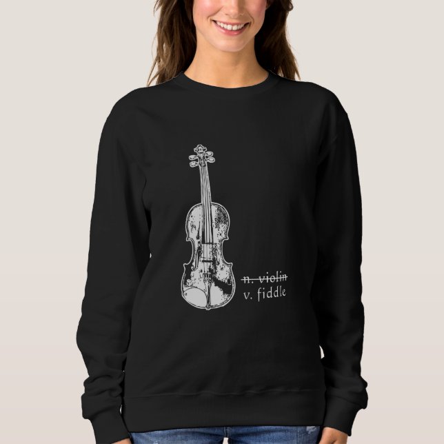 Camiseta Presente para música country não violino violino B (Frente)