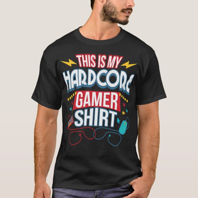 Camiseta Presente para Nerd de jogos típico para computador (Frente)