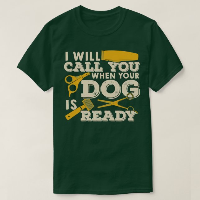 Camiseta Presente para o aliciamento de cães (Frente do Design)
