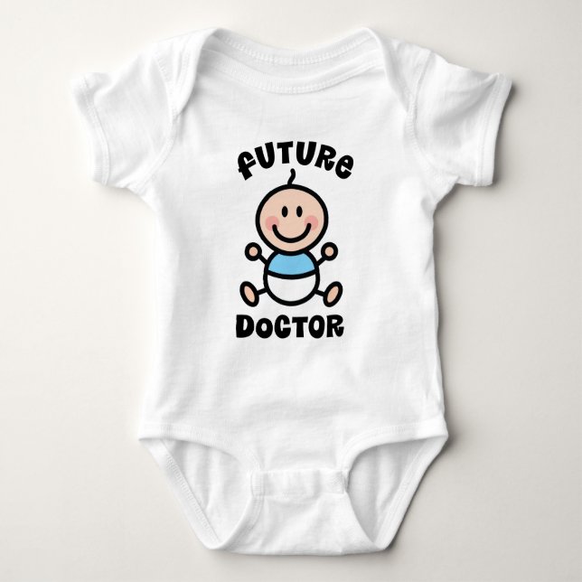 Camiseta Presente para o bebê do futuro doutor (Frente)