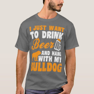 Camiseta Presente para o Bulldog do Pai de Cerveja Beer Han