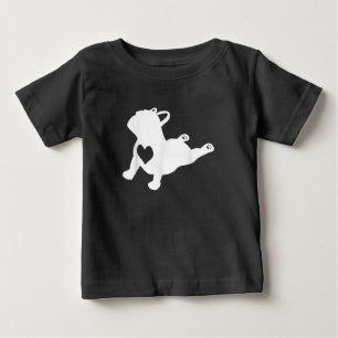 Camiseta Presente para o Bulldog Yoga Pose Love Heart Worko