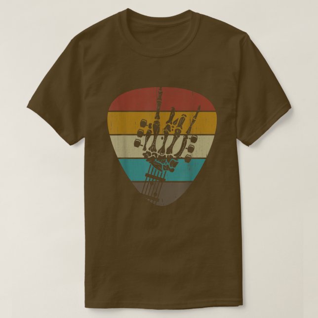 Camiseta Presente para o Lover do Violão Retro Rock & Roll  (Frente do Design)