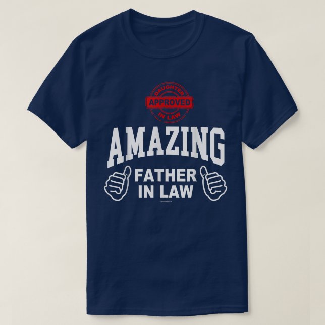 Camiseta Presente Para O Pai Na Filha De Direito (Frente do Design)