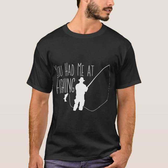 Camiseta Presente para o Pescador Me Morde (Frente)