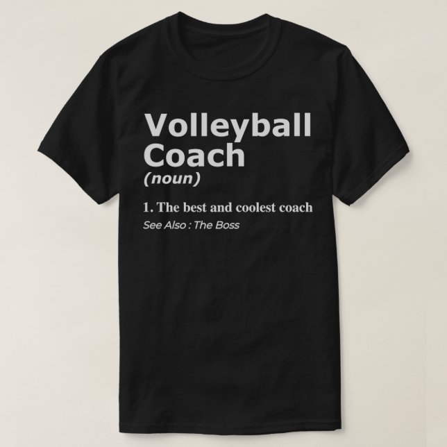 Camiseta Presente para o presente de treinador de vôlei (Frente do Design)