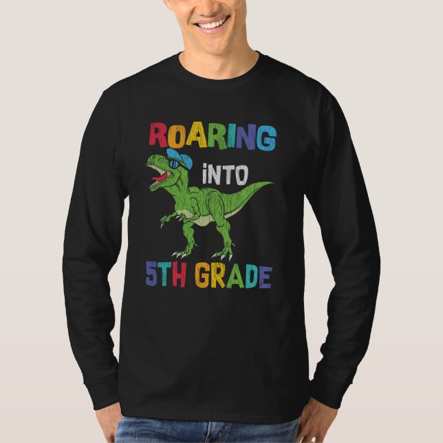 Camiseta Presente para o Primeiro Dia de Aula do 5º Ano par (Frente)