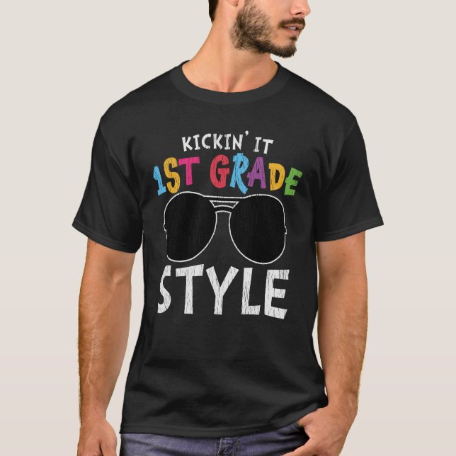 Camiseta Presente para o Primeiro Dia de Aula para Aluno do (Frente)