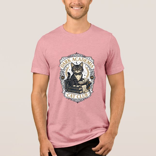 Camiseta Presente para Pai de Gato da Dark Academia - Dark  (Frente)