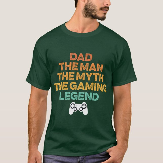 Camiseta Presente para Pai Gamer (Frente)