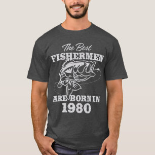 Camiseta Presente para pescadores de 41 anos de idade 1980 
