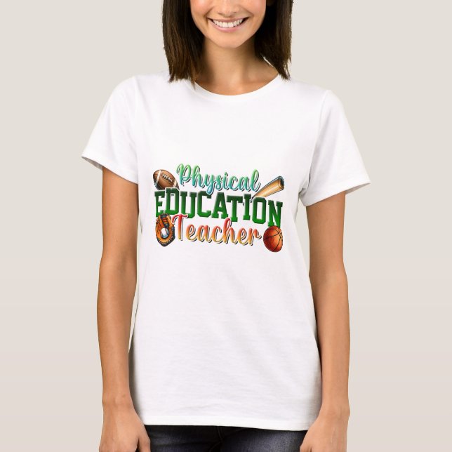 Camiseta Presente para Professor | Professor de Educação Fí (Frente)