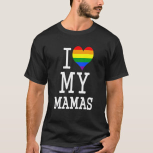 Camiseta Presente Para Roupas De Bebê Gay Mães Eu Amo Minha