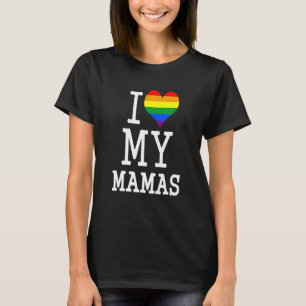Camiseta Presente Para Roupas De Bebê Gay Mães Eu Amo Minha