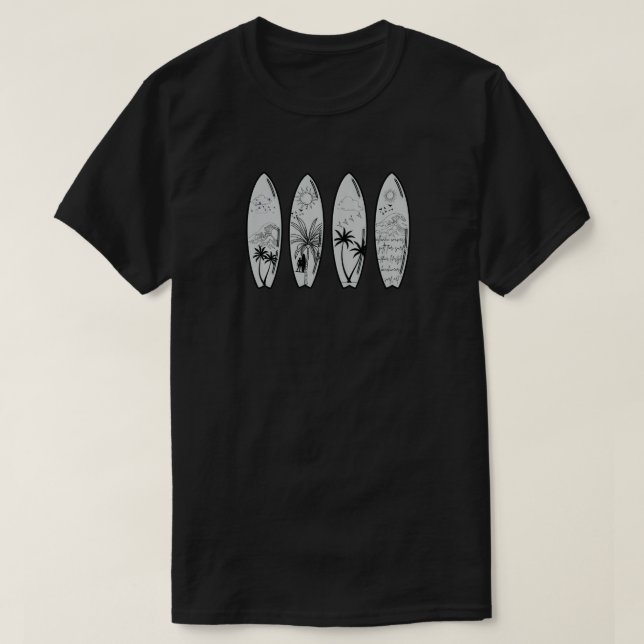 Camiseta presente para surfista (Frente do Design)