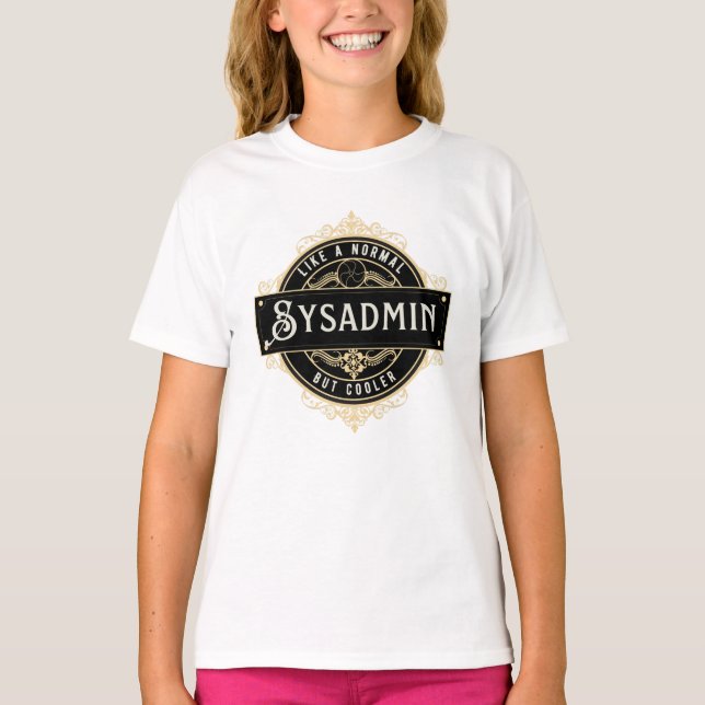 Camiseta Presente para trabalho de Sysadmin - Negócios de S (Frente)