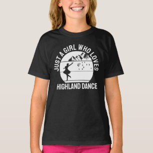 Camiseta Presente para uma garota que ama dança das Terras
