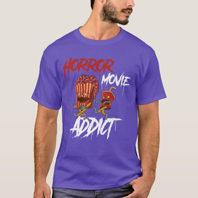Camiseta Presente para viciado em filme de terror (Frente)
