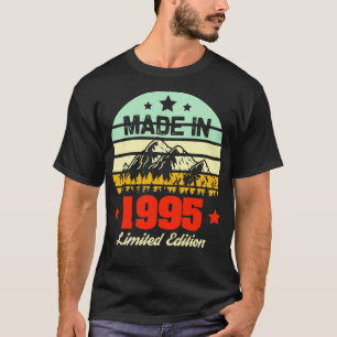 Camiseta Presente para Vintage Mountain de 25 anos 1995 25 