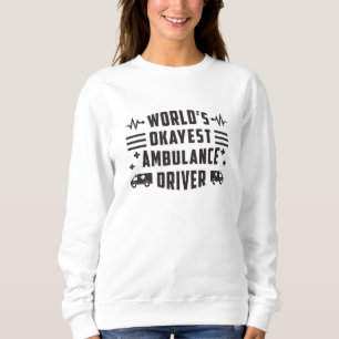 Camiseta Presente paramédico de motorista de ambulância Oka