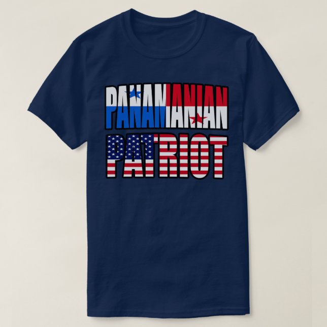 Camiseta Presente Patriota do Orgulho Panamenho Americano (Frente do Design)