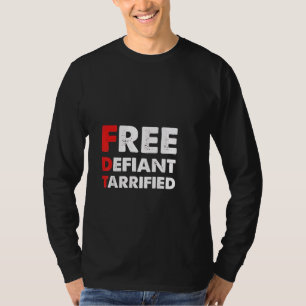 Camiseta Presente Patriótico Anti-Trump Desafiado Gratuito