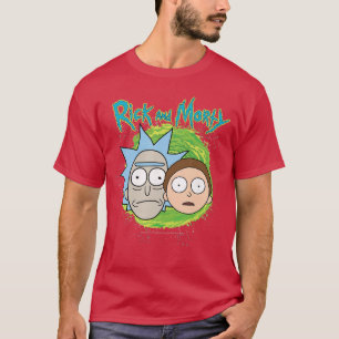 Camiseta Presente pequeno de cabeças flutuantes de Rick e M