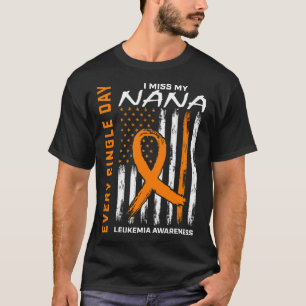 Camiseta Presente Perda De Nana Orange Leukemia Sinalizador