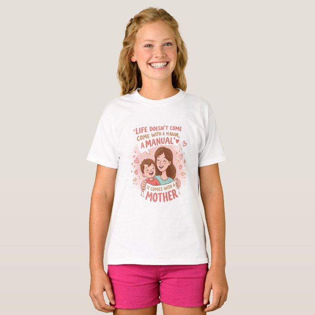 Camiseta Presente perfeito para o Dia de as mães (Frente Completa)