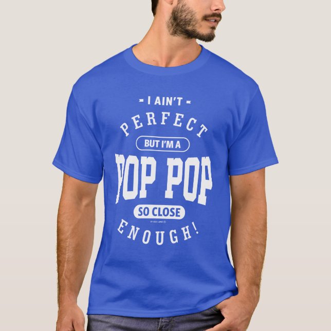 Camiseta Presente perfeito para Pop de Pop (Frente)