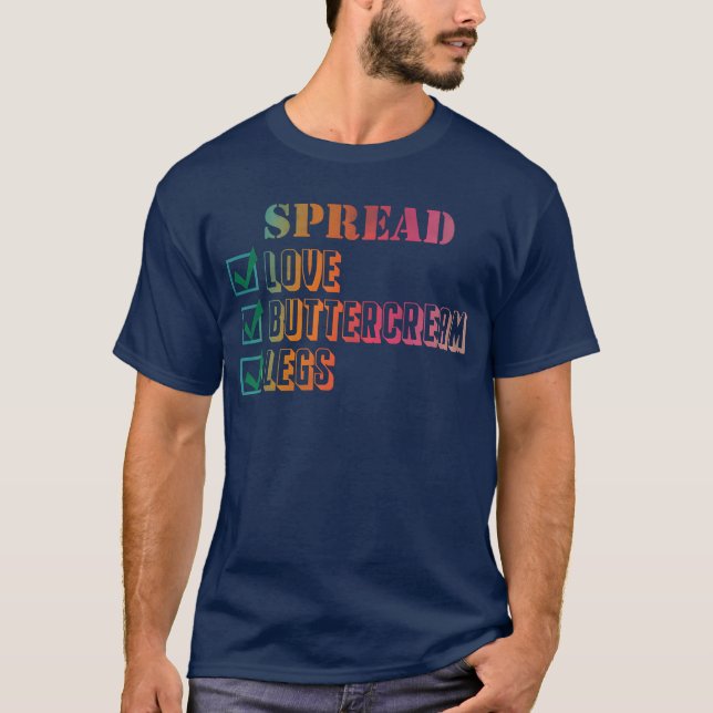 Camiseta Presente pernas de manteiga de amor (Frente)