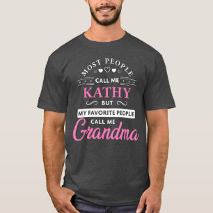 Camiseta Presente Personalizado Avó menina Kathy Nome