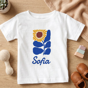Camiseta Presente Personalizado com Nome Floral Retro Perso