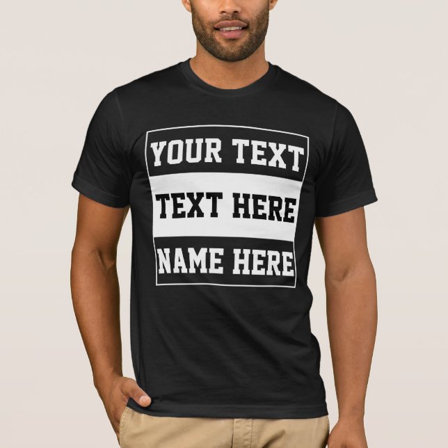Camiseta Presente personalizado com nome texto personalizar (Frente)