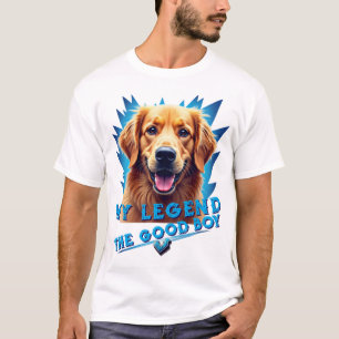 Camiseta Presente Personalizado da Mascote do Retriever Dou