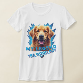 Camiseta Presente Personalizado da Mascote do Retriever Dou