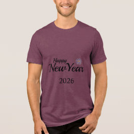 Camiseta Presente Personalizado de Ano Novo Feliz