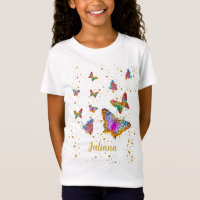 Presente Personalizado de Borboleta Brilhante Colo