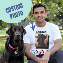 Camiseta Presente personalizado de fotos de cães de laborat