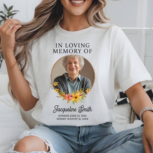 Camiseta Presente Personalizado de Lembrança Memorial Funer (Criador carregado)