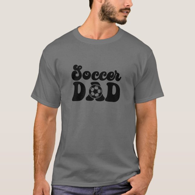 Camiseta Presente personalizado de Pai de futebol do Pai de (Frente)