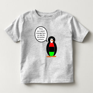 Camiseta Presente Personalizado de Pinguim da Vida Selvagem