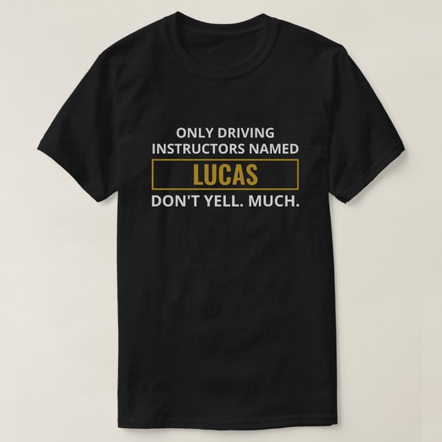 Camiseta Presente Personalizado Divertido para Instrutor de (Frente do Design)
