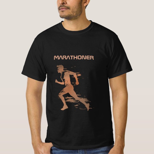 Camiseta Presente personalizado do corredor da maratona (Frente)