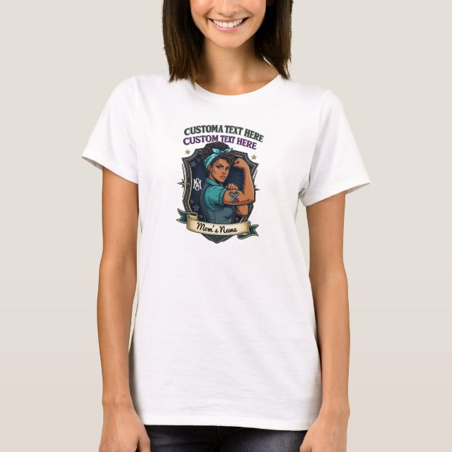 Camiseta Presente Personalizado do Dia das Mães – Amor de F (Frente)