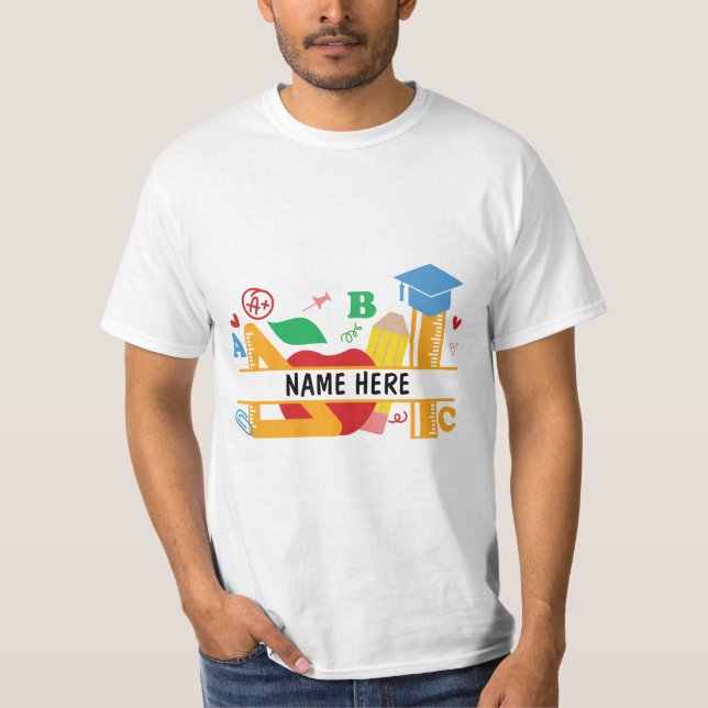 Camiseta Presente personalizado do professor (Frente)