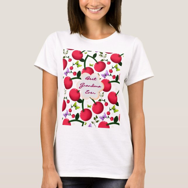 Camiseta Presente personalizado e customizado de borboleta  (Frente)