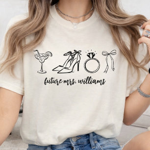 Camiseta Presente Personalizado Elegante para Noiva Futuro